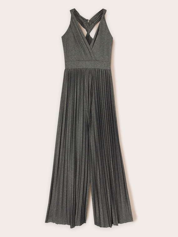 Pleated lurex top