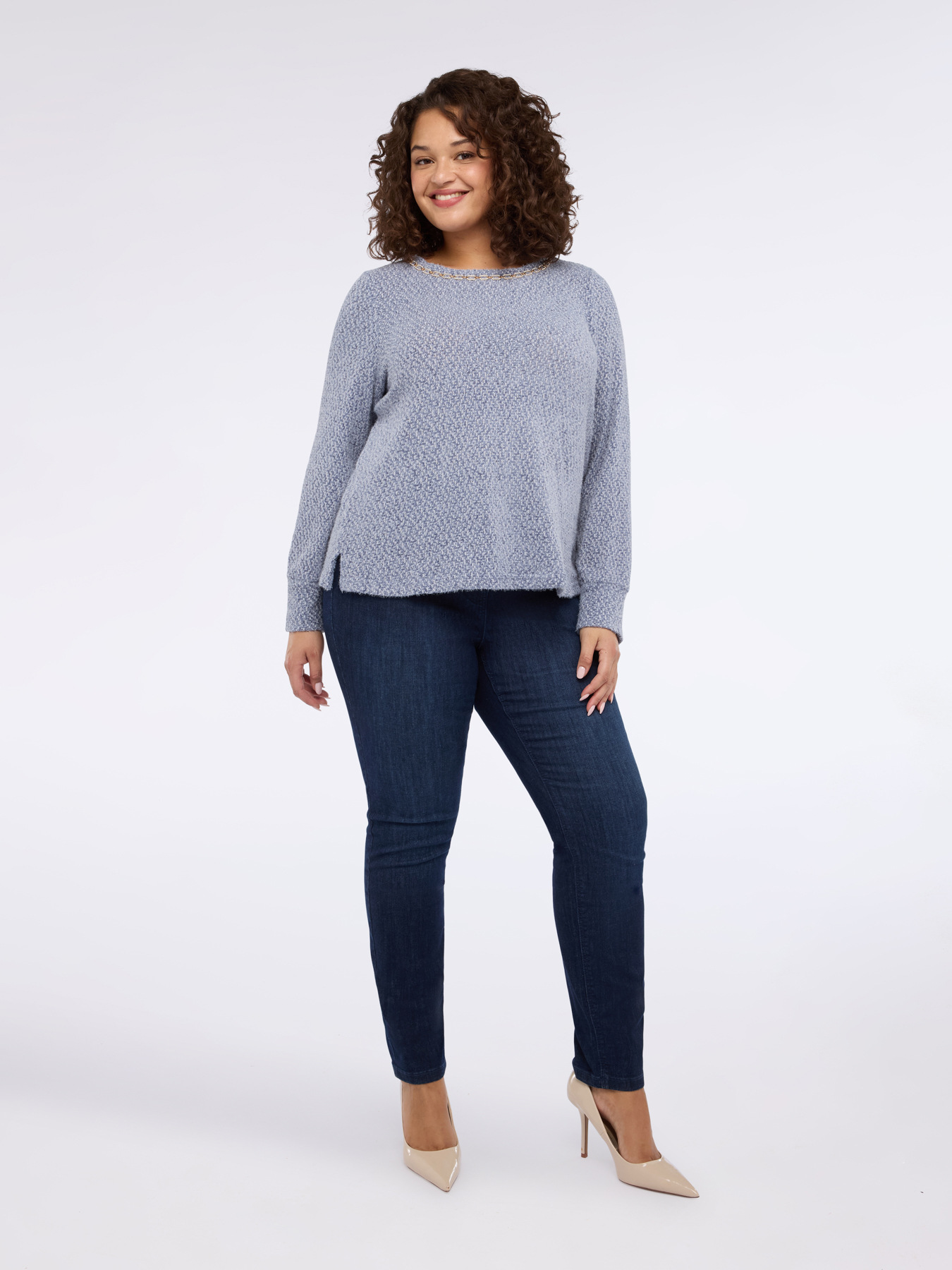 T-Shirt aus Jersey mit Detail am Ausschnitt image number 0