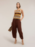 Top tricotat cu model chevron image number 2