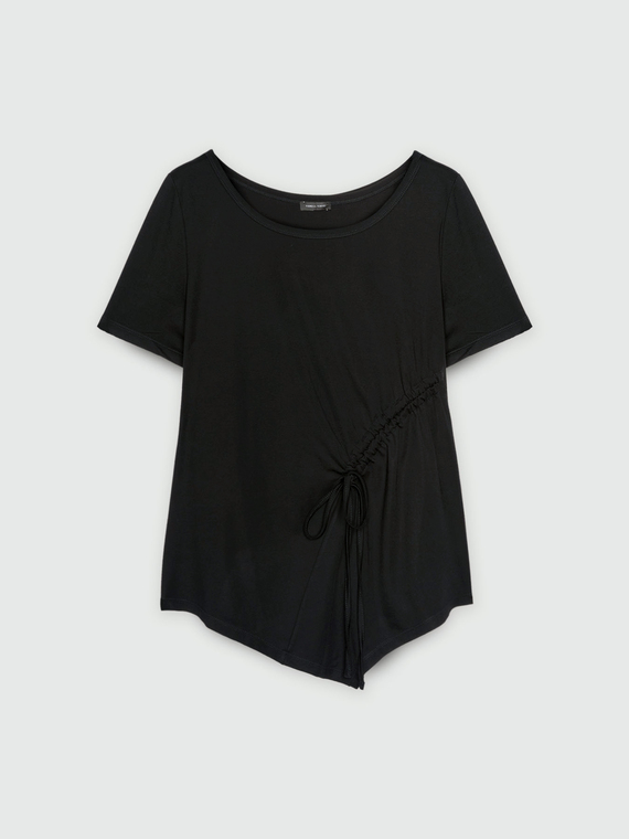 T-Shirt mit Kräuselung