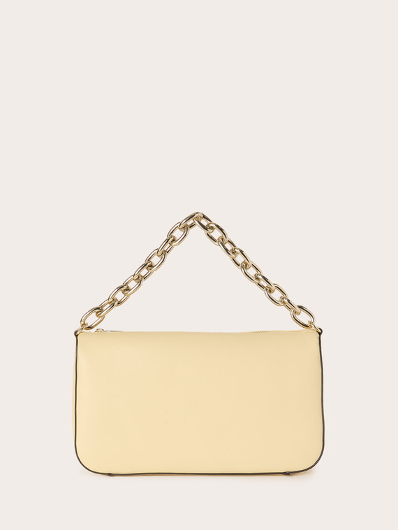 Coated fabric shoulder bag