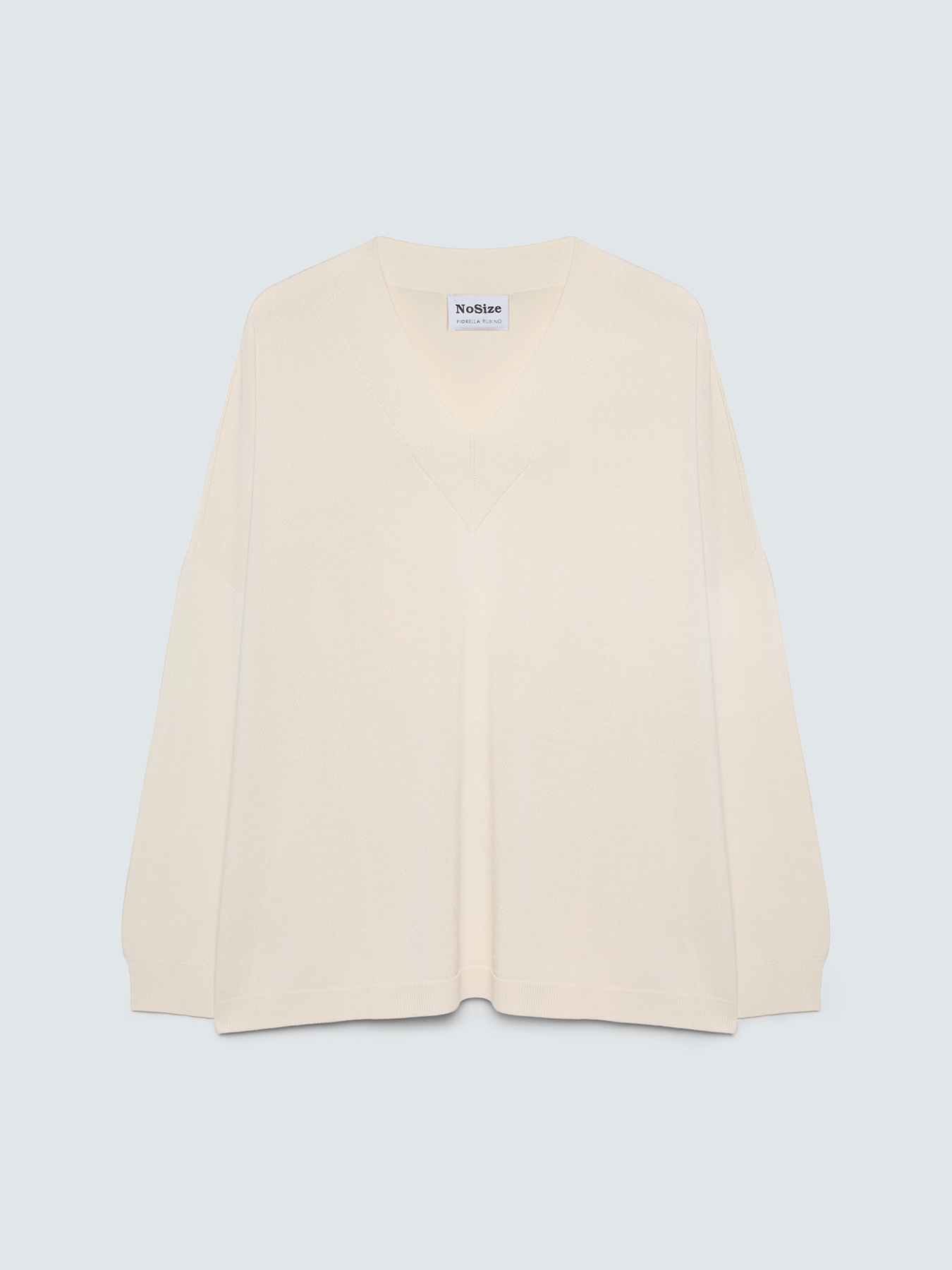 Fine knit V-neck sweater image number 4