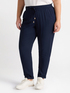 Pantaloni joggers in tessuto gessato image number 1