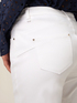 Skinny pants in cotton and Tencel with jewel button image number 2