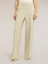 Palazzo pants in pinstripe Milano stitch with slit image number 2