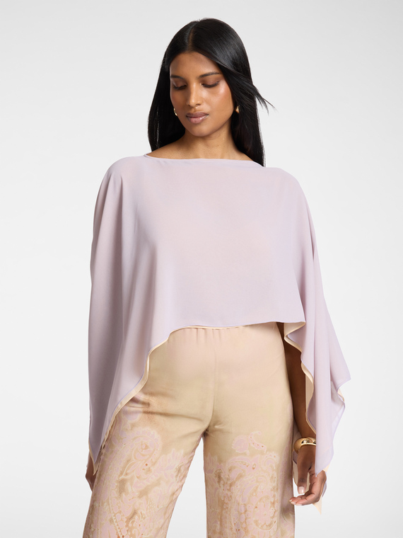 Double georgette cape