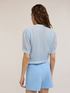 Camicia misto lyocell con bordi a coste image number 1