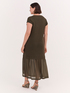 Langes Strickkleid mit Volant image number 1