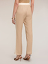 Trousers with piping and slit at the bottom image number 1