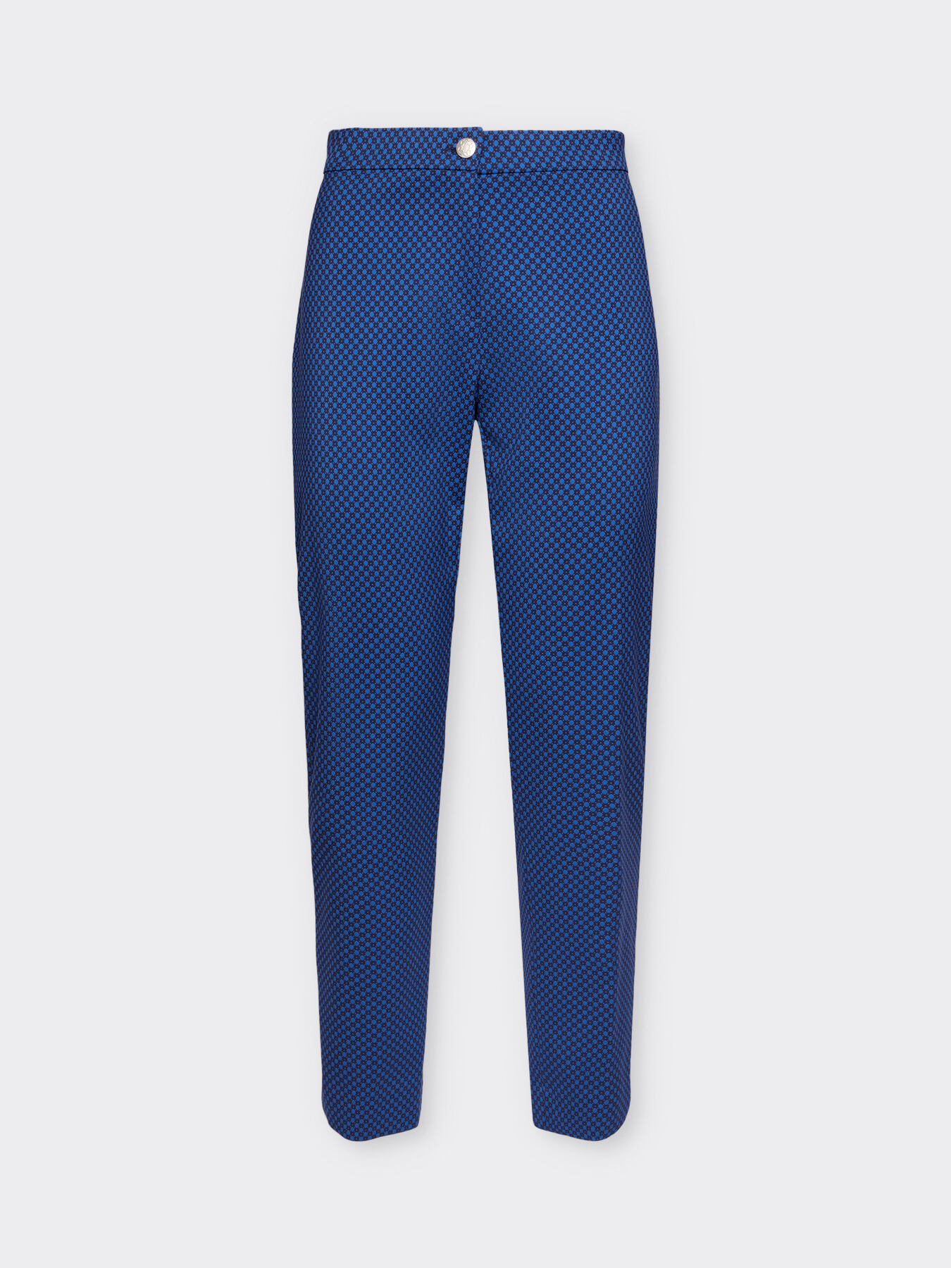 Gerade geschnittene Hose aus Jacquardstoff image number 4