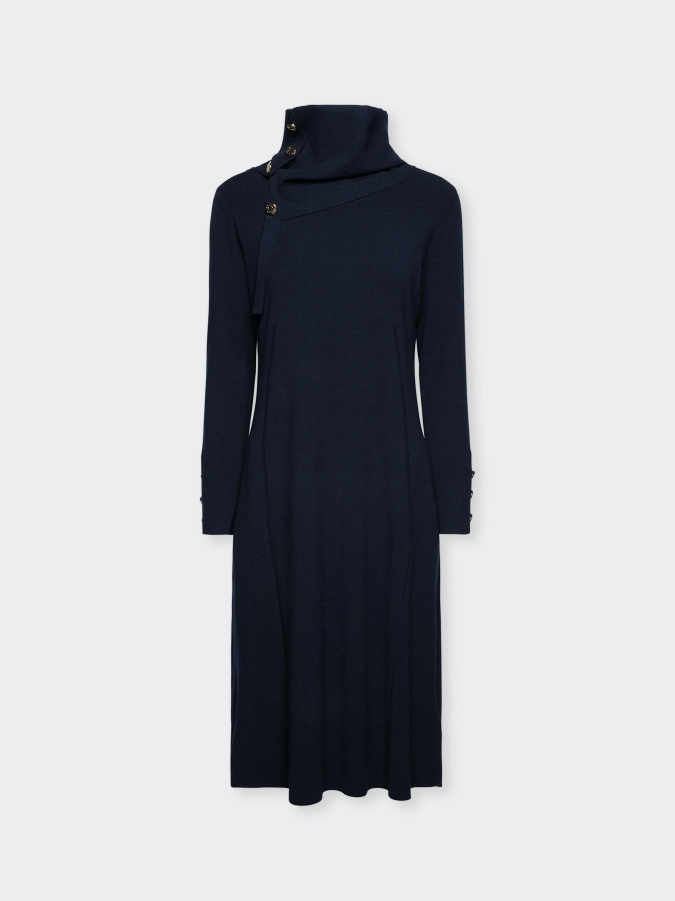 Knitted dress with buttons image number 5