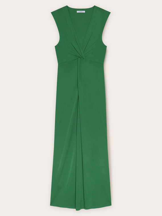 Jersey dress with knot