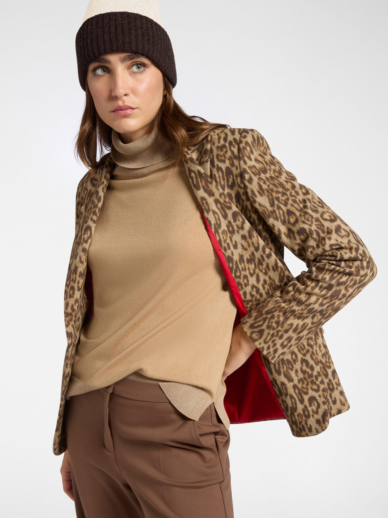 Animal print blazer image number 0
