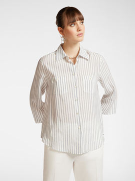 Camicia a righe con taschini