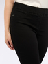 Total black jeggings with elasticated waist image number 3