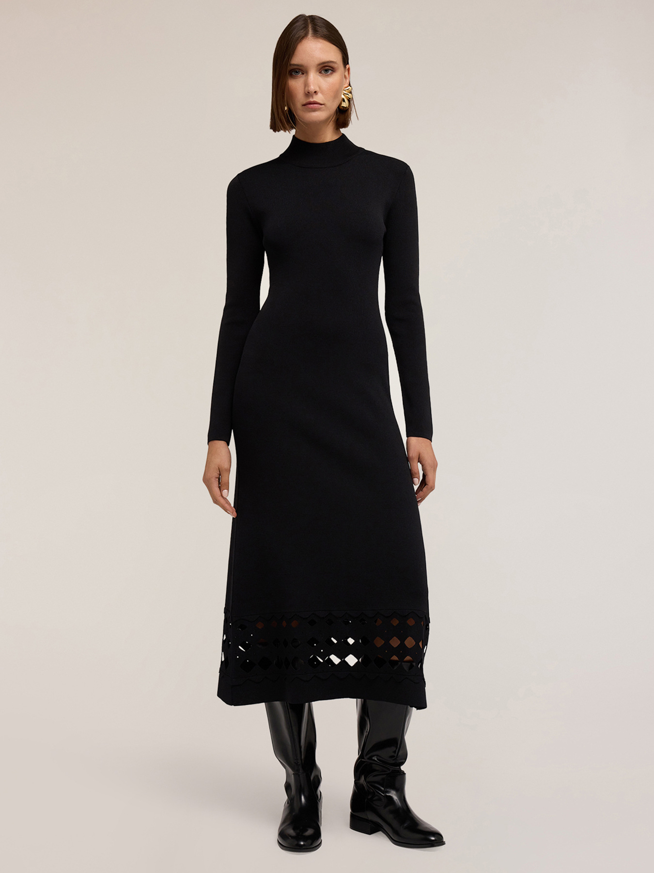 Knit dress with cut-out image number 3