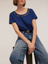 Wide leg jeans with rhinestones image number 3