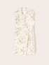 Rochie &icirc;ncrucișată din satin cu imprimeu image number 4