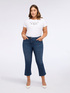 Blue wash kick flare jeans image number 4