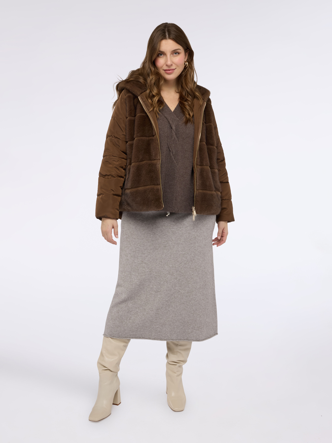 Veste bimati&egrave;re avec capuche image number 1