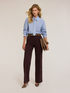 Camicia a righe con cravatta strass image number 3