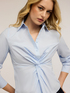 Poplin shirt with knot image number 0