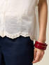 Embroidered voile shirt image number 2