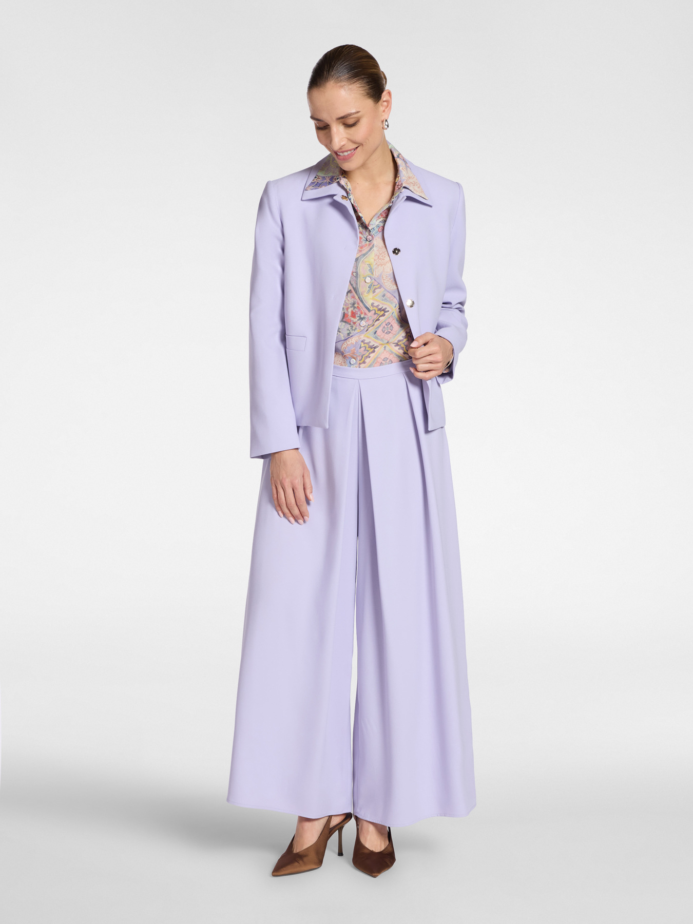 Pantaloni palazzo in cady image number 0