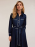 Hemdblusenkleid aus Popeline mit Besätzen image number 2