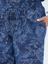 Cropped Hose aus Chambray mit Print image number 3