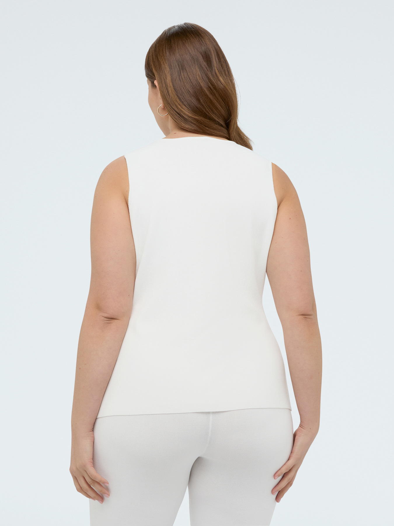 Gilet lungo in maglia image number 1