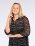 Robe chemisier longue avec imprimé lettrage image number 3