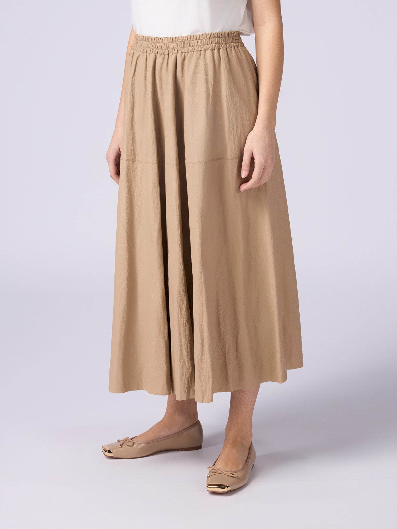 Wide midi skirt image number 0