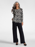 Printed sweater with embroidery image number 3