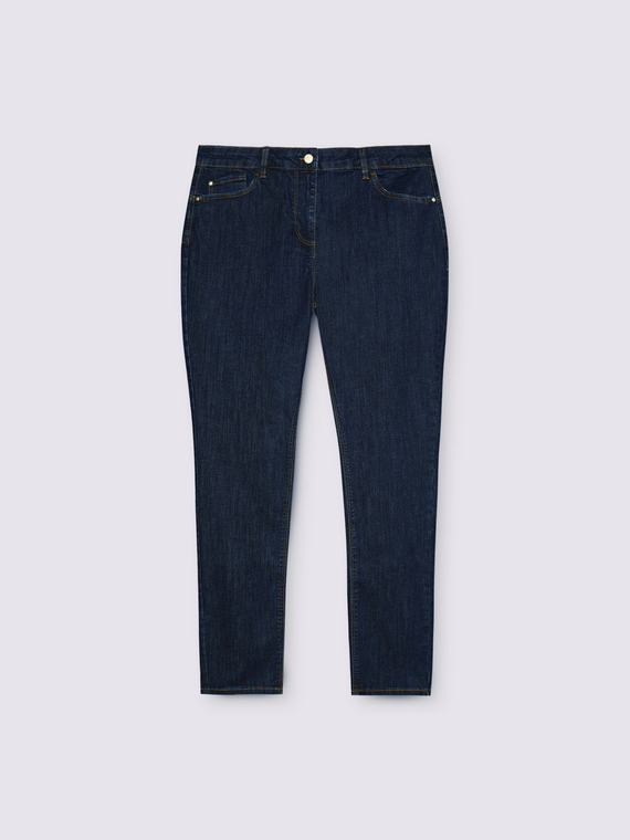 Skinny jeans in dark blue wash