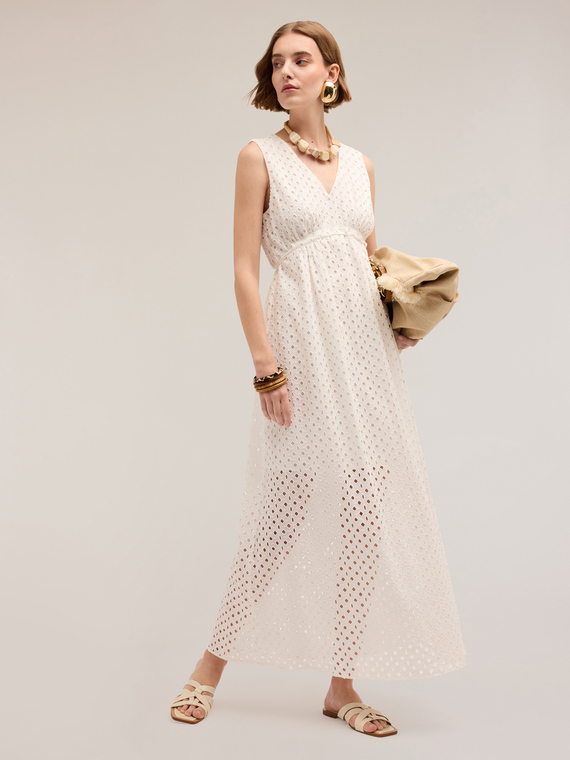 Long broderie anglaise dress