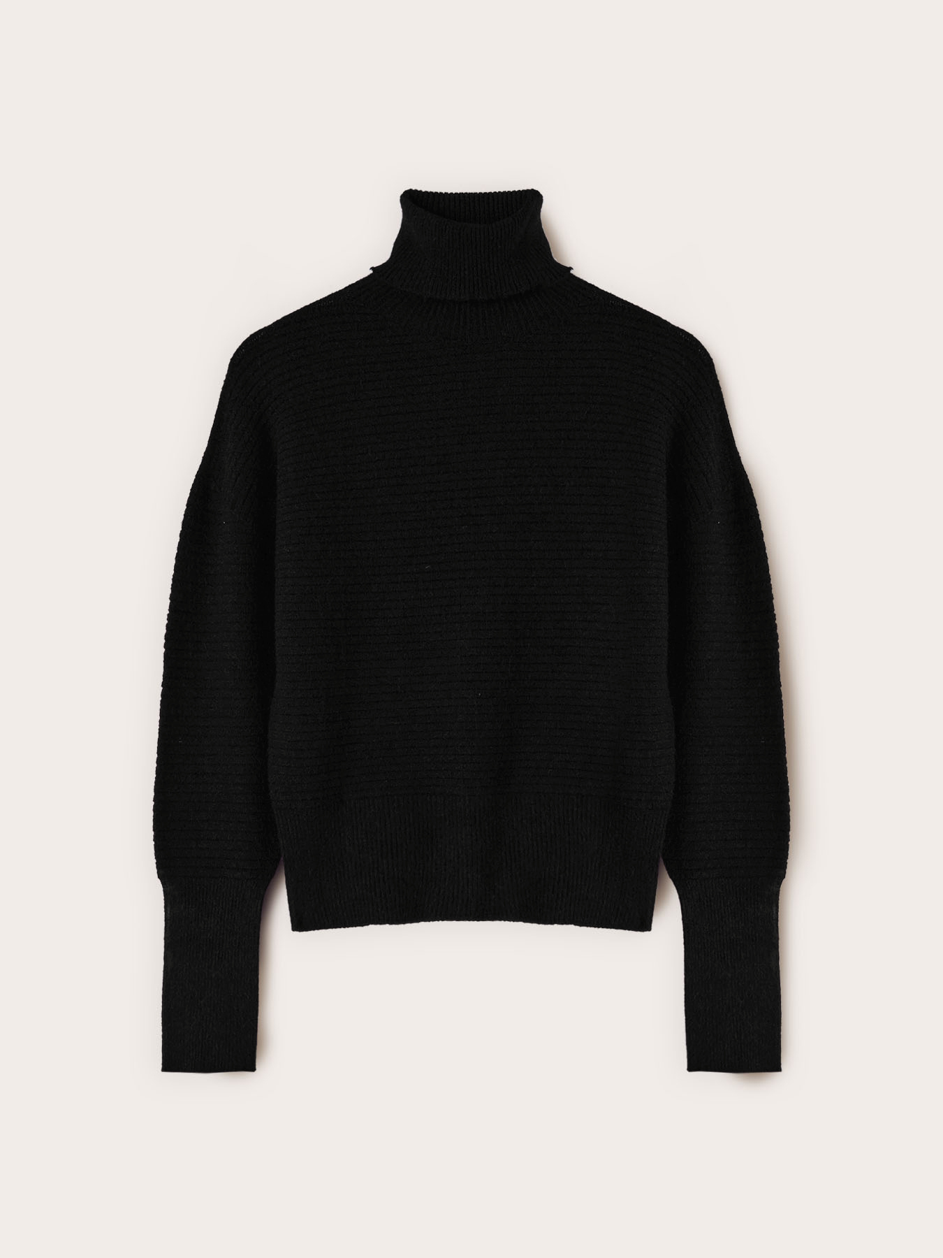 Turtleneck sweater in viscose blend image number 4
