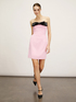 Short bustier dress with jumbo bow image number 0