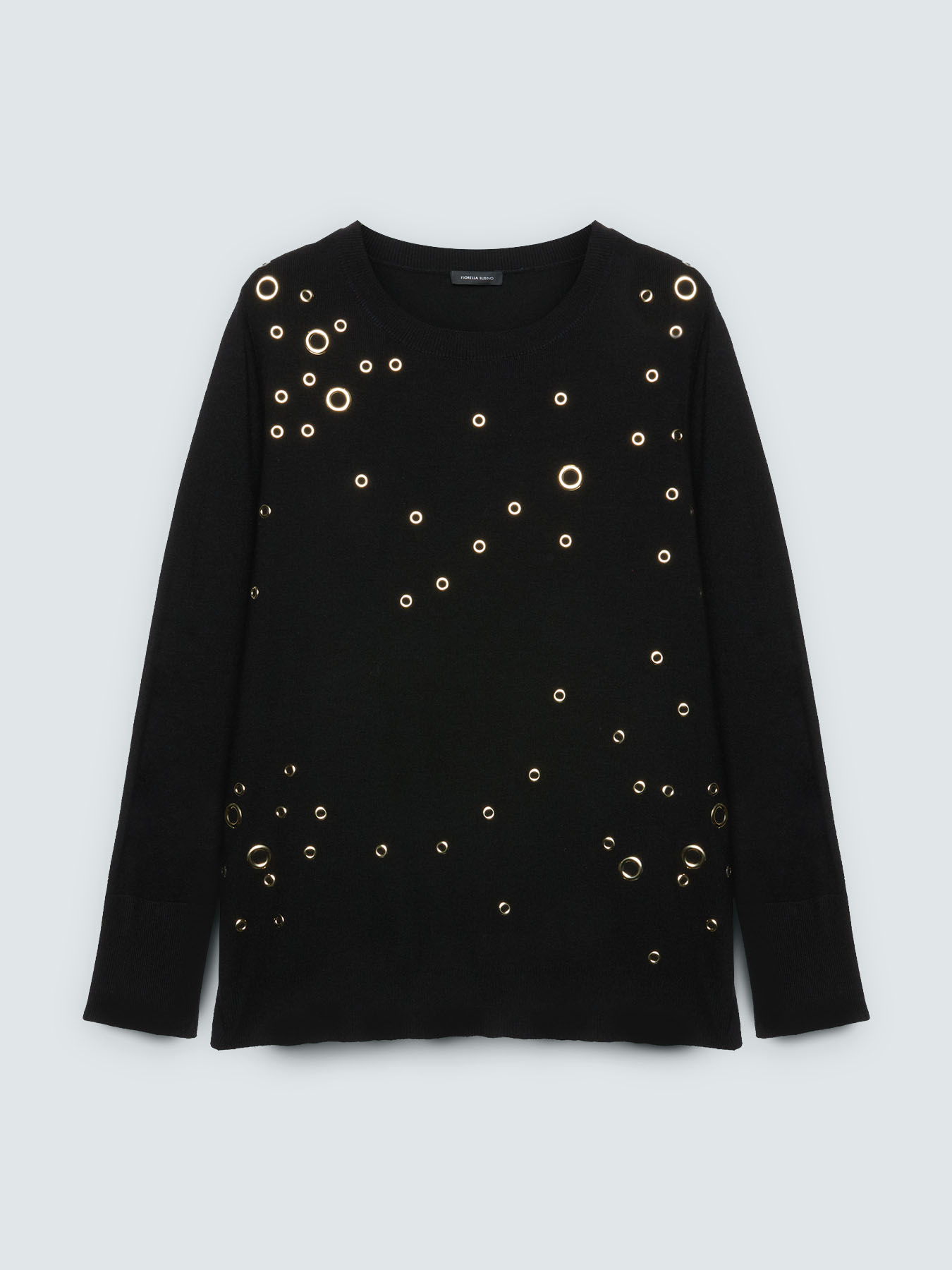 Maglia con occhielli all over image number 4