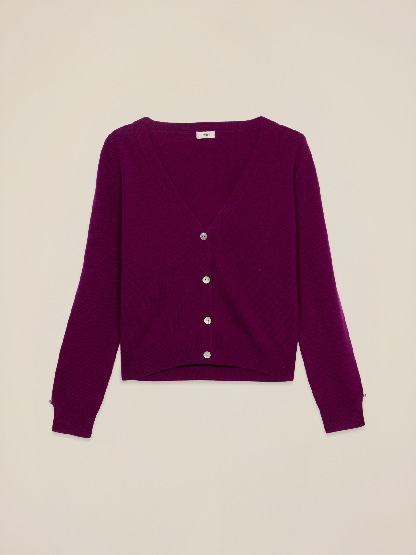 Cardigan in lana e cashmere image number 3