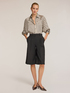 Striped shirt with oversized sleeves image number 3