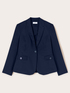 Blazer à simple boutonnage en coton technique image number 4