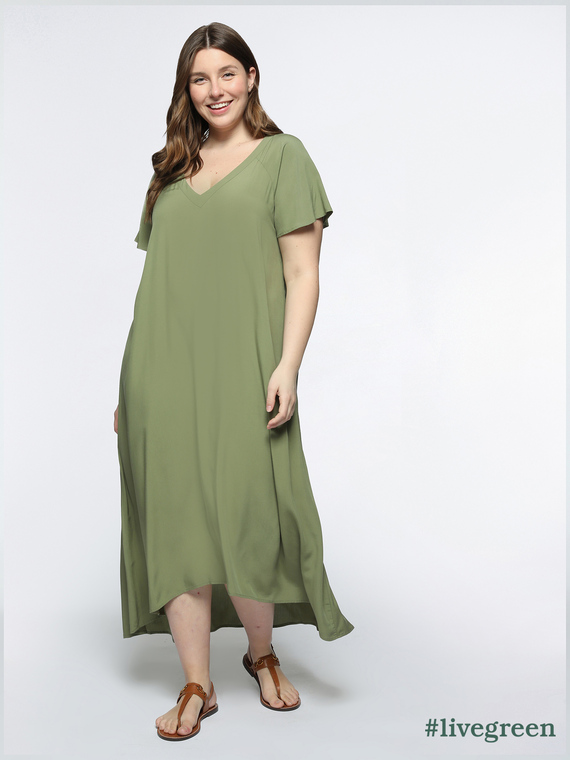 Robe longue en viscose ECOVERO™