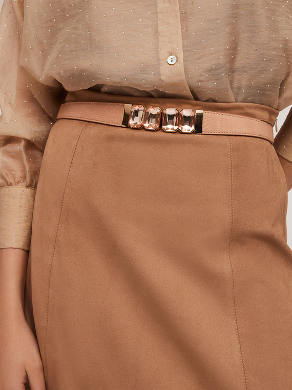 Belt with stones