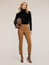 Turtleneck sweater with rhinestones image number 3