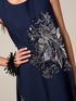 A-line cotton dress with sequins image number 2