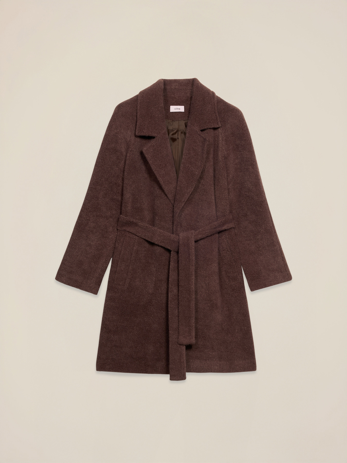 Cappotto ammagliato con cintura image number 4