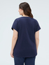 T-Shirt aus Baumwolle mit Blumenapplikation image number 1