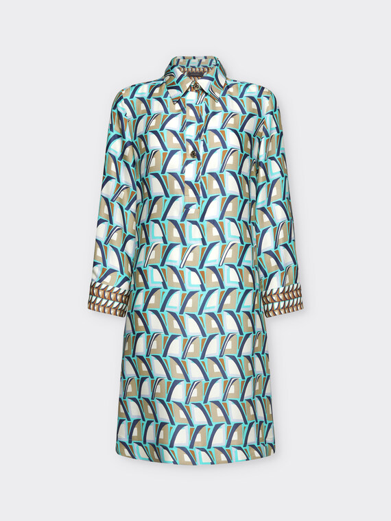 Vestido Chemisier estampado