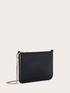 Flat coated fabric clutch image number 2